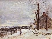 Alfred Sisley Snowy Weather at Veneux-Nadon Sweden oil painting artist